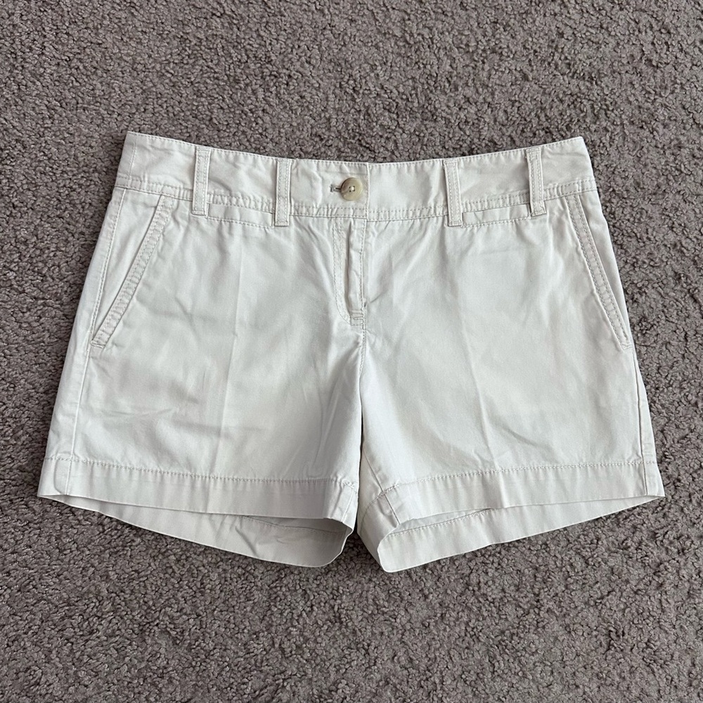 Ann Taylor Loft Chino Short Womens 4 Beige